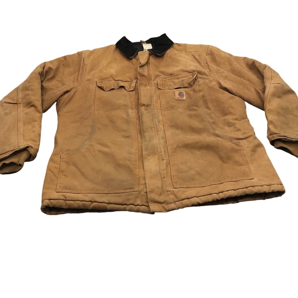 Carhartt Arctic Traditional Coat‎ Mens XL Brown C26 BRN Quilt Lined Duck Canvas